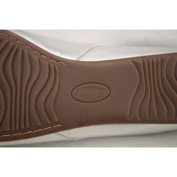 SoftWalk S2119-040Women's Sz 9.5WW Silver Metallic Sandy Ankle Strap Flats - Picture 12 of 13